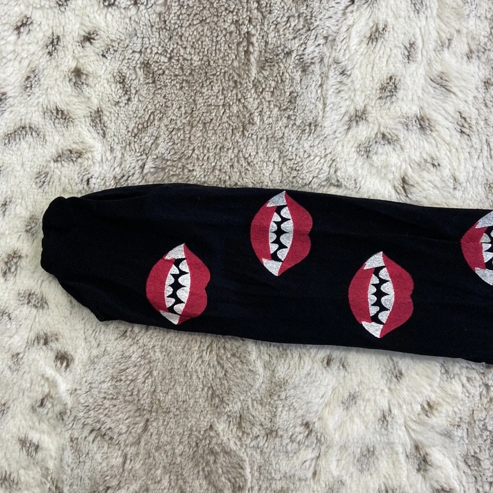 NWOT! Vampire teeth tights girl OS Halloween costume party spooky trick or treat